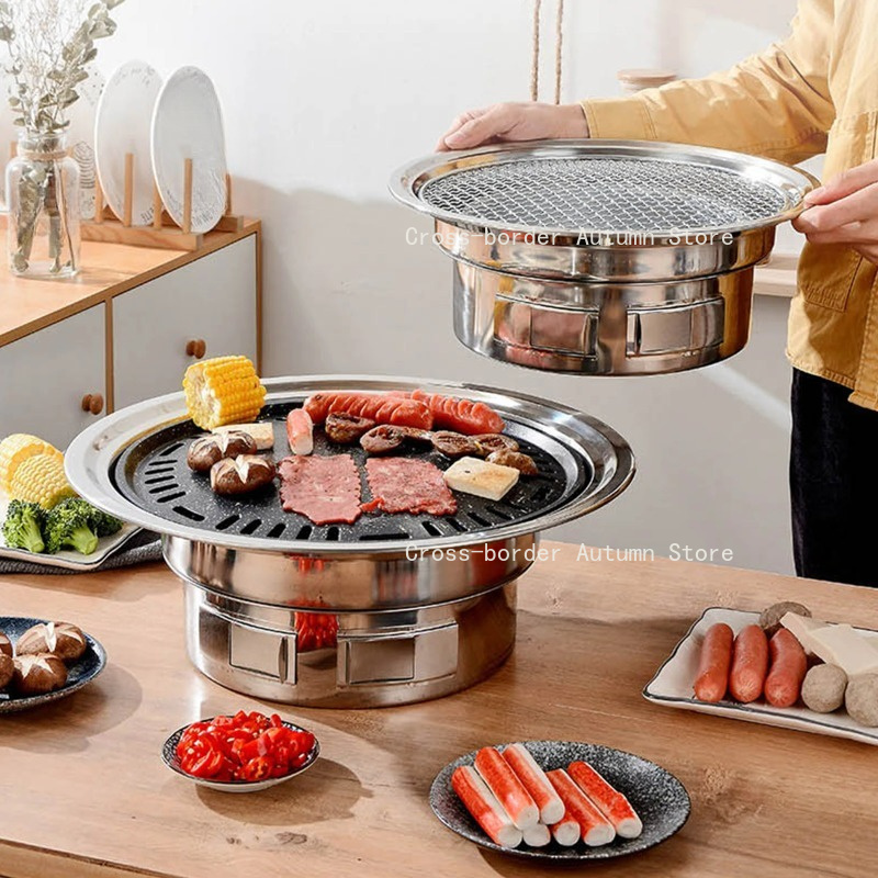13인치 한국식 바베큐 그릴 다기능 숯불 바베큐 원형  - Korean Bbq Grill 리뷰 및 가격