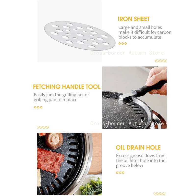 13인치 한국식 바베큐 그릴 다기능 숯불 바베큐 원형  - Korean Bbq Grill 리뷰 및 가격