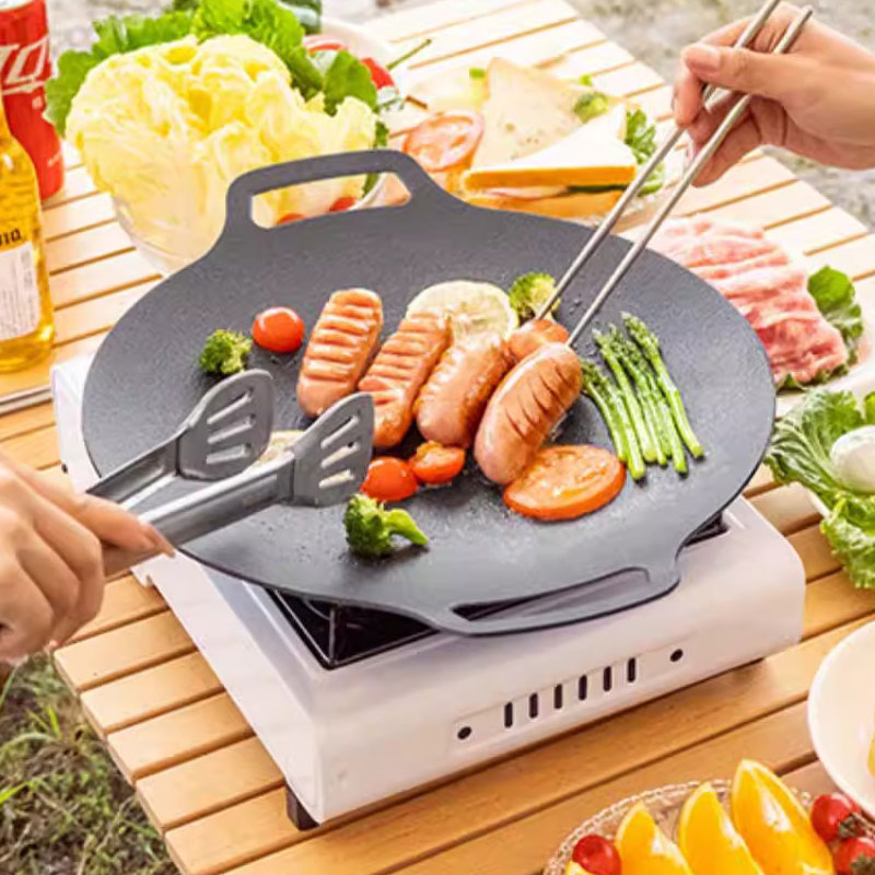    26/30/33CM 야외 캠핑 그릴 팬 한국식  - Korean Bbq Grill 리뷰 및 가격