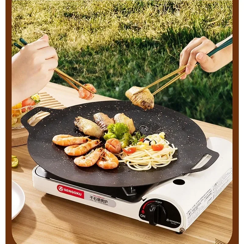 얇은 한국식 그릴 팬, 원형 바베큐 그리들, 인덕션,  - Korean Bbq Grill 리뷰 및 가격